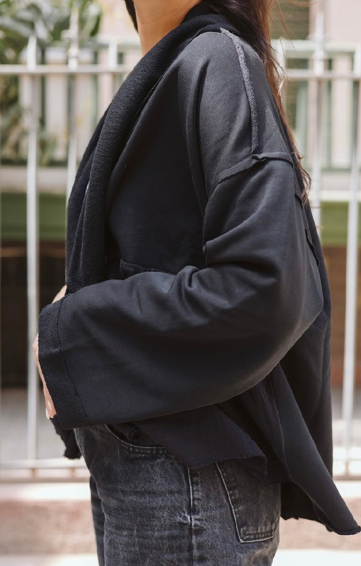 Dual Kimono in black