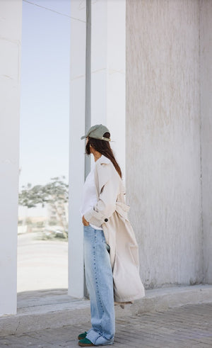 Trench coat in Off-white