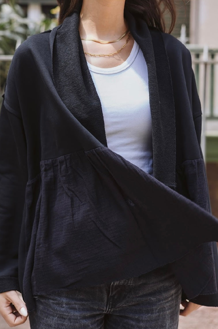 Dual Kimono in black