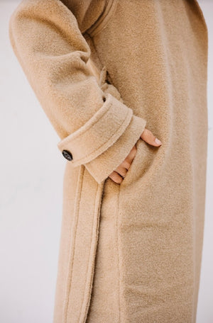 Wool coat in light Biege