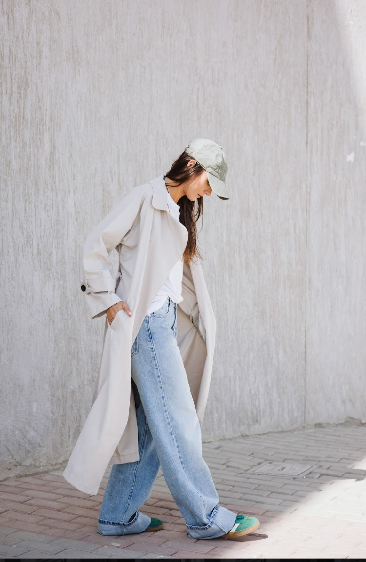 Trench coat in Off-white