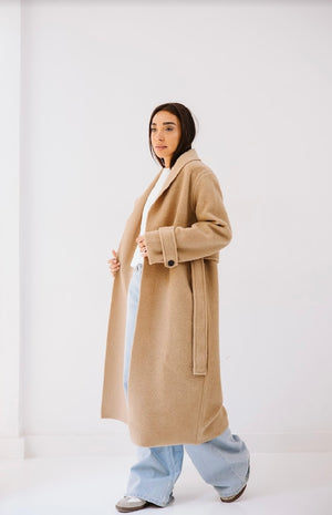 Wool coat in light Biege