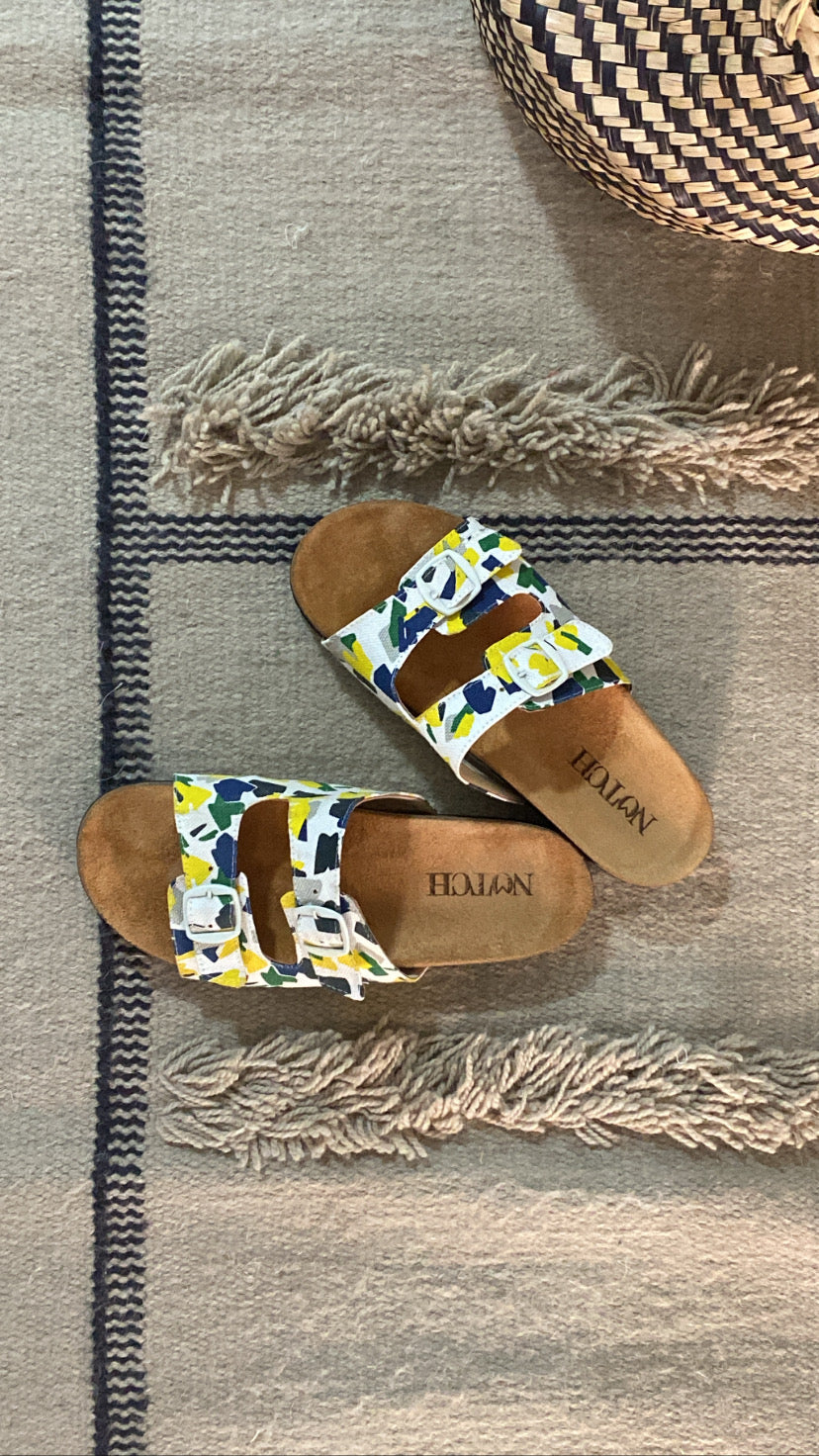 Printed Canvas Slippers