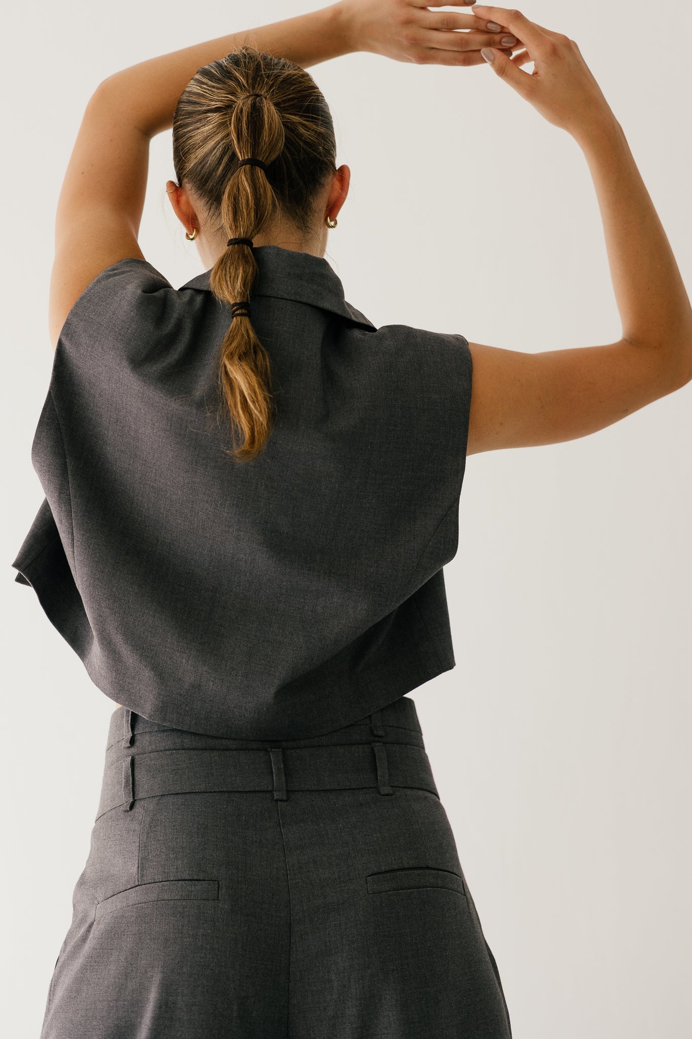 Tailored vest in Grey