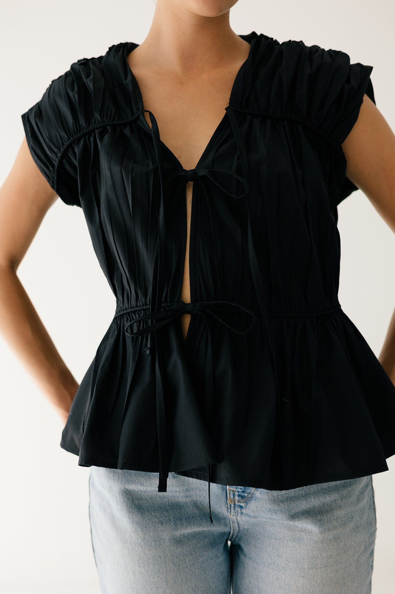Midnight Breeze Tie Top
