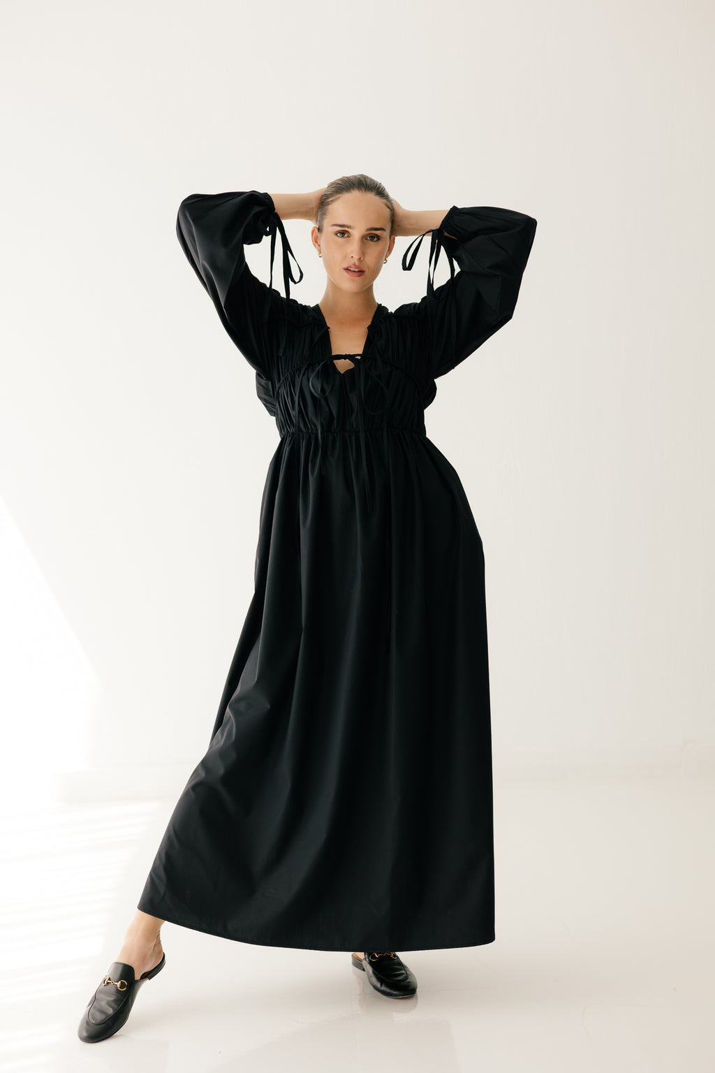 Midnight sleeve dress