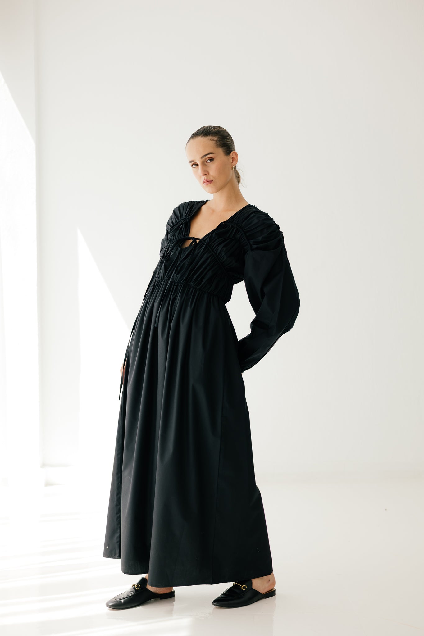 Midnight sleeve dress