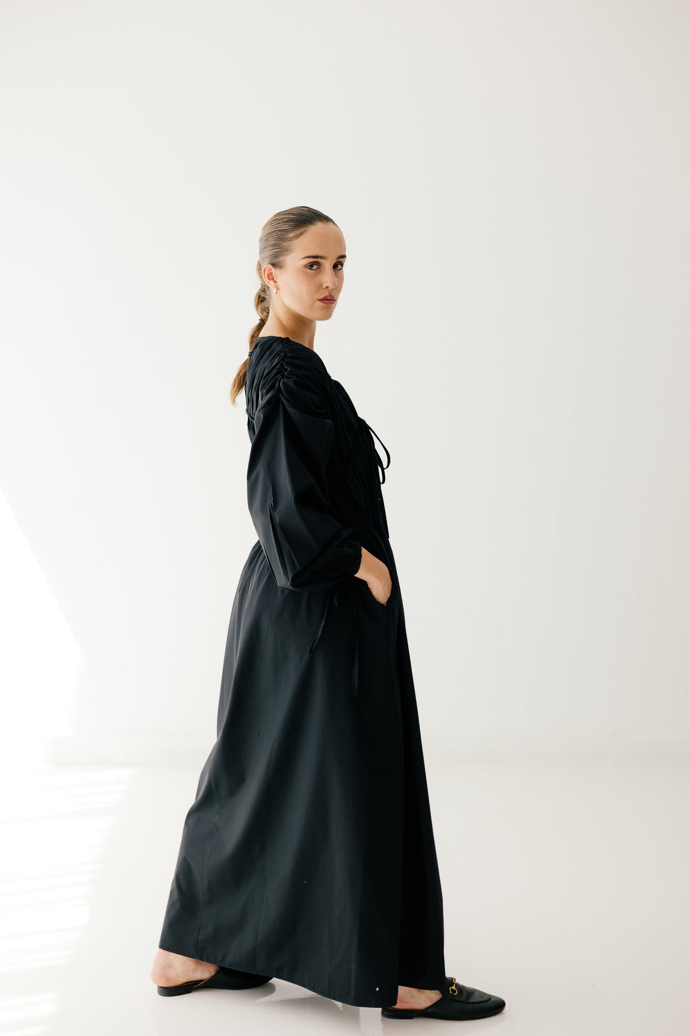 Midnight sleeve dress