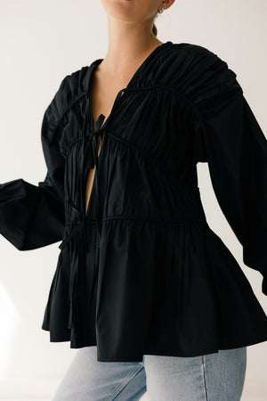 Bloom Midnight sleeve Top