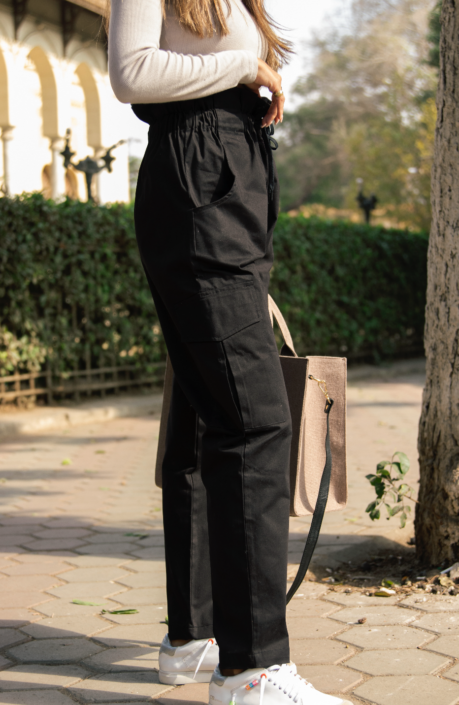 Black cargo pants Notch